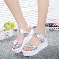 兰顿犀牛 2016春夏新款女学生凉鞋韩版平底大童少女高中生初中学生平跟女鞋沙滩鞋