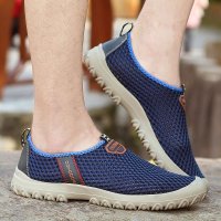 兰顿犀牛 休闲鞋男鞋男士运动户外休闲鞋网面鞋2016夏季新款透气网布鞋登山旅游溯溪鞋