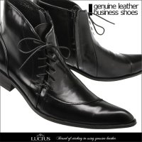 兰顿犀牛 2016春夏季新款韩版男靴英伦尖头皮靴时尚高帮靴潮流男鞋男士系带短靴子个性休闲皮鞋