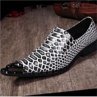 兰顿犀牛 2016春秋季新款英伦休闲男士尖头皮鞋欧美复古压花布洛克商务男鞋发型师潮鞋婚鞋