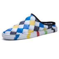 兰顿犀牛2016新款夏季拖鞋男士包头半拖韩版潮流懒人鞋沙滩鞋透气凉拖鞋洞洞鞋一脚蹬帆布鞋