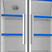 北极熊 LC-553L立式展示柜冷藏冰柜 商用冰箱啤酒饮品 啤酒饮料保鲜柜 双开门冷柜 陈列柜 冰吧 奶茶店设备