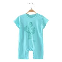 优贝艾儿宝宝夏季卡通仙人掌婴儿连体衣哈衣爬服男女童夏装婴儿服U344