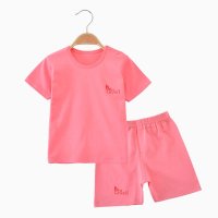 优贝艾儿男女宝宝夏装婴儿衣服纯棉薄款幼儿童装夏季短袖短裤套装S103S217
