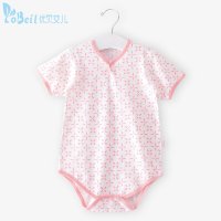 优贝艾儿 婴儿夏装 儿宝宝连体衣春夏 三角短袖包屁衣S502