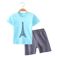 优贝艾儿宝宝夏季纯棉婴儿衣服夏天短袖短裤套装男女童夏装S4315