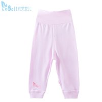 宝宝春秋装夏季儿婴儿衣服纯棉高腰护肚长裤 婴儿可开裆裤子