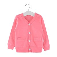 优贝艾儿春季儿童糖果色开衫外套纯棉/春装宝宝打底衫A111