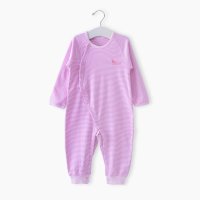 2015宝宝春季连体衣 婴儿条纹哈衣爬服纯棉婴儿衣服装T304