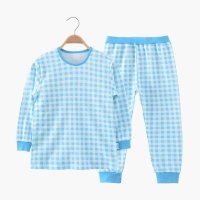优贝艾儿中大童儿童内衣套装纯棉男童女童春季套装宝宝衣服D4033