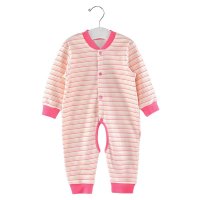 优贝艾儿婴儿春季秋季四季款连体衣 开裆哈衣 男女宝宝纯棉爬爬服