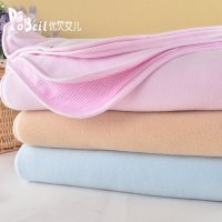 优贝艾儿多功能双层加厚儿童毯婴儿毛毯宝宝盖毯抱毯子 四季