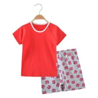 优贝艾儿 宝宝夏季纯棉婴儿衣服夏天短袖短裤套装 男女童夏装