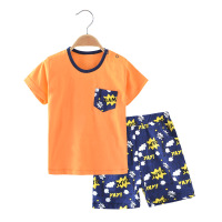 优贝艾儿宝宝夏季纯棉婴儿衣服夏天短袖短裤套装男女童夏装