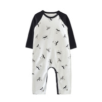 优贝艾儿婴儿卡通连体衣哈衣春秋纯棉 男女童装新款 婴儿衣服