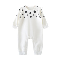 优贝艾儿婴儿小星星套头连体衣春秋 男女哈衣爬服 儿衣服U404