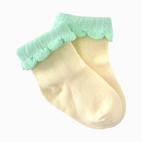 优贝艾儿0-3岁宝宝花边婴儿袜子 宝宝四季棉袜R315