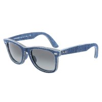 雷朋(Ray.Ban)徒步旅行者牛仔布赵薇同款男女款太阳镜RB2140F 1163/71