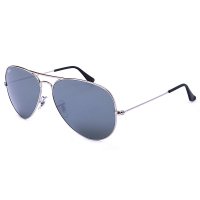 雷朋(Ray.Ban)飞行员系列男女款镀膜太阳镜RB3025 W3277银色镜架水银镀膜镜片