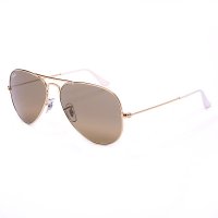 雷朋(Ray.Ban)飞行员系列男女款镀膜太阳镜RB3025 001/3K 金色镜架金色镀膜镜片