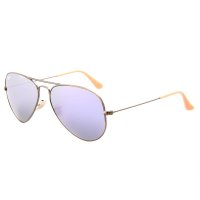 雷朋(Ray.Ban)飞行员系列男女款彩色镀膜太阳镜RB3025 167/4K古铜色镜架 丁香紫镀膜