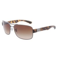 雷朋(Ray.Ban)动感生活系列男女款太阳镜RB3522 029/13枪色+琥珀色镜框 茶色渐变镜片