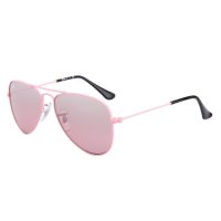 雷朋(Ray.Ban)儿童JUNIOR飞行员贝儿小石头同款太阳镜RJ9506S 211/7E粉色镜框粉色镜架