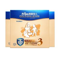 美素佳儿(Friso )金装幼儿配方奶粉3段（1-3岁）1200g *3盒装 荷兰原装进口