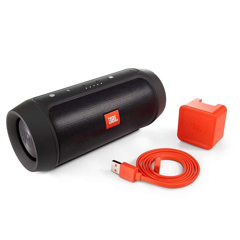 JBL Charge2+ 音乐冲击超强版音箱 可充当移动充电设备 震撼低音 防溅设计 黑色 JBL上海井仁专卖