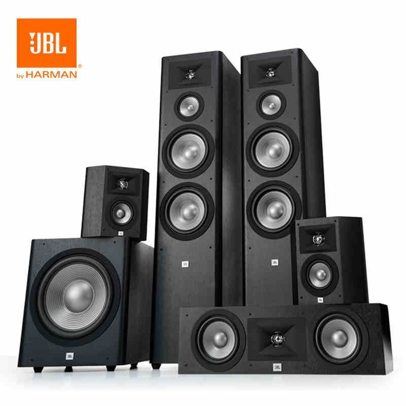 JBL Studio 290BK套装系列5.1声道木质落地式/HIFI/发烧级/高保真家庭影院组合套装黑色
