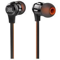 JBL T180A 重低音HIFI入耳式耳机便携运动耳塞苹果手机线控带麦通用立体声 黑色 上海井仁专卖