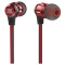 JBL T180A 重低音HIFI入耳式耳机便携运动耳塞苹果手机线控带麦通用立体声 红色 上海井仁专卖