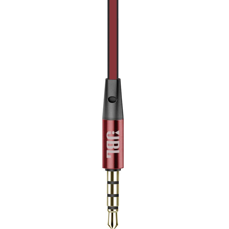 JBL T180A 重低音HIFI入耳式耳机便携运动耳塞苹果手机线控带麦通用立体声 红色 上海井仁专卖图片