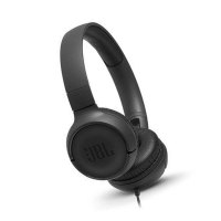 JBL TUNE500头戴式有线耳机重低音手机电脑音乐游戏线控耳麦T500 暗夜黑