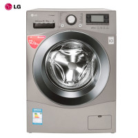 LG洗衣机WD-R16957DH 12公斤大容量变频智能原装进口滚筒洗衣机 多样烘干 蒸汽洗 预约洗 衣量感知