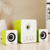 SADA D-203电脑音箱手机笔记本小音响台式迷你家用有源低音炮影响(黑白)