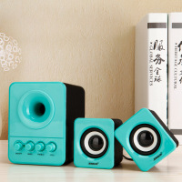 SADA D-203电脑音箱手机笔记本小音响台式迷你家用有源低音炮影响(黑白)