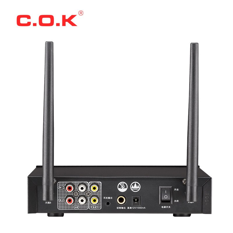COK W-801无线话筒 电视电脑k歌家庭ktv卡拉OK手机蓝牙麦克风 K歌 柏族