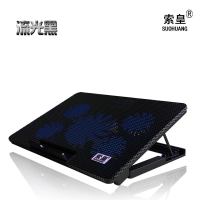 笔记本散热器 14寸15.6 风扇 电脑散热底座 支架 垫 板 静音(黑色普通版)