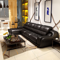 品一 小户型现代简约沙发 转角大户型真皮沙发头层单人皮艺沙发 客厅组合家具皮沙发
