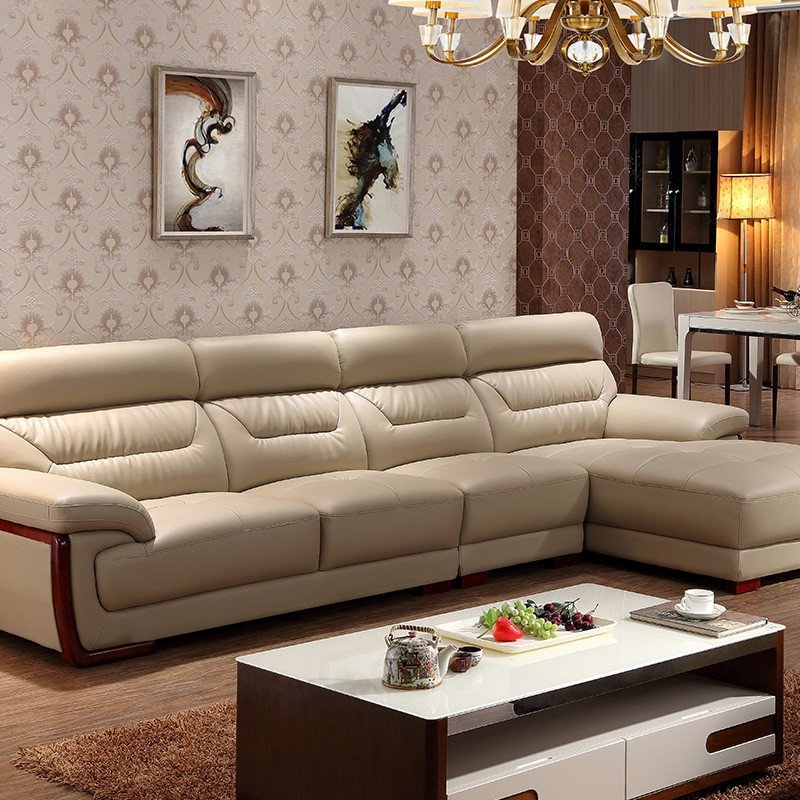 品一真皮沙发简约现代l型沙发大小户型123组合沙发贵妃沙发客厅家具
