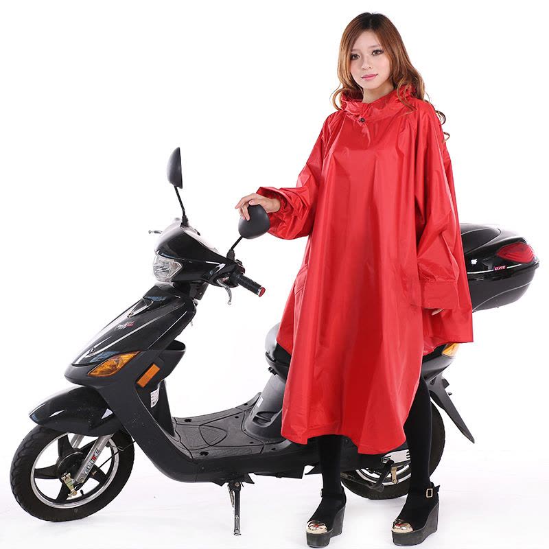 桂利 户外骑行有袖雨衣 男女式加大加厚电动车摩托车雨衣电瓶车雨披图片
