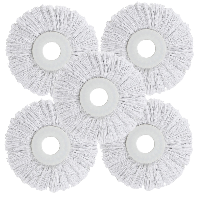 旋转棉线拖把头替换装棉线拖布头吸水性强棉线头可拆洗墩布头
