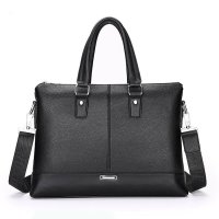 薇思黛 2016新款 欧美男士手提包商务公文电脑包单肩斜跨休闲包横款商务男包