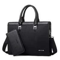 薇思黛 2016新款 欧美时尚男士手提包横款商务包牛皮电脑包单肩斜挎包