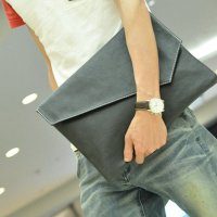 薇思黛 2016新款 男士信封包韩版商务男包手拿包男文件包复古疯马公文包