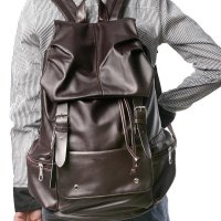 薇思黛 2016新款 韩版pu皮休闲大容量男包女包包学生双肩书包背包学生潮包