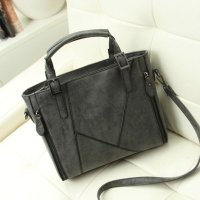 薇思黛 2016新款 欧美时尚拼接磨砂皮女包手提大包斜挎单肩包女包