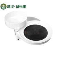 深圳泓泠阿玛雅钓具饵料盆 竞技王1511a 超轻耐摔钓饵盒饵料盆 垂钓用品塑料饵料盘 白色