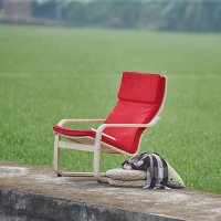 斯品家居 莱纳躺椅 曲木简约实用椅子 舒适卧室书房休闲椅